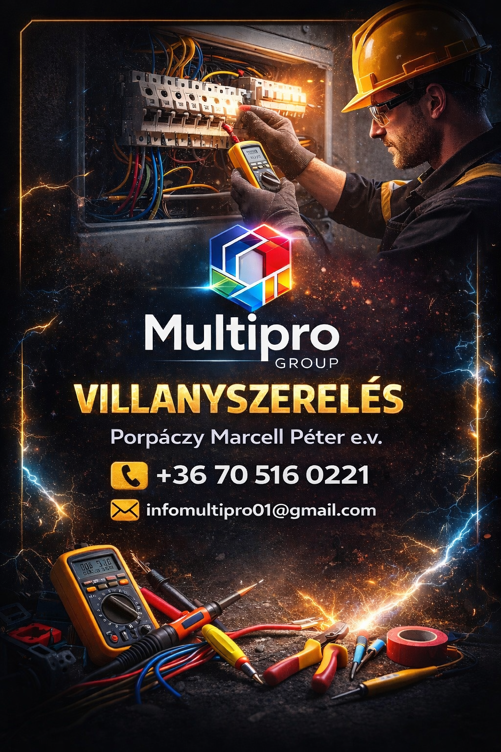 Villanyszerelés szolgáltatás kreatív — Multipro Group